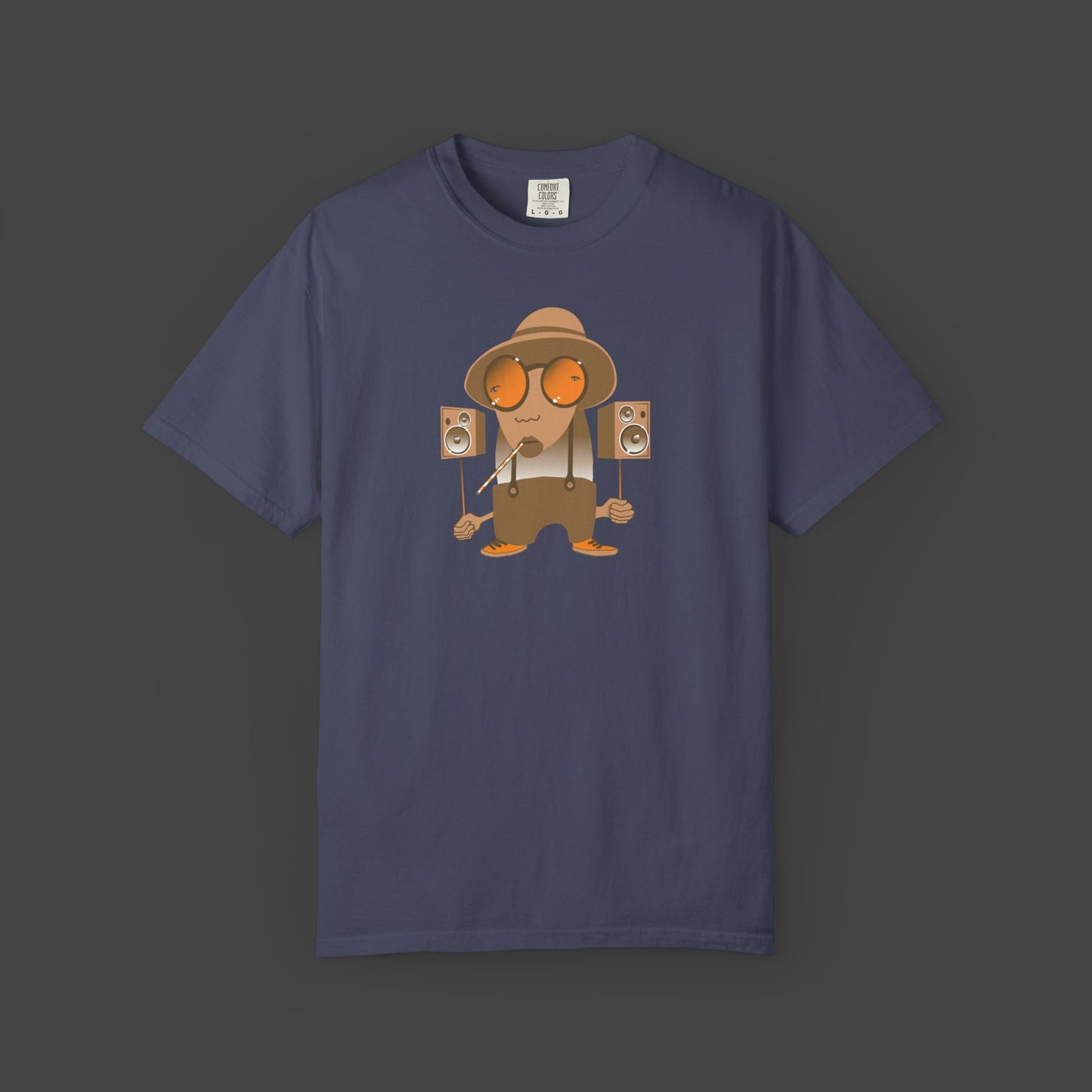 Southern Intonation” unisex T-shirt by Jarrod Eastman featuring stacked hip hop speaker boxes in a bold, surreal design.