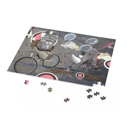 Beyond Ice Cream Island – 500-Piece Surreal Puzzle by Jarrod Eastman