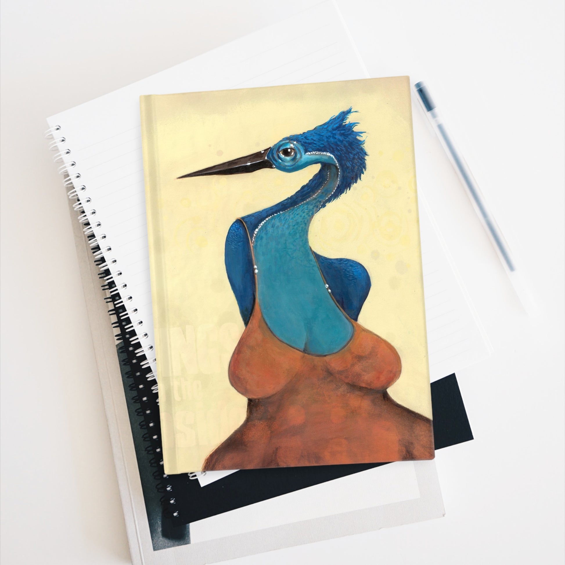 The It fits you like your skin Whimsical Bird Art Journal by Printify features delightful bird art, making it a unique, eco-friendly gift for artists, writers, and nature lovers seeking a creative and special notebook.